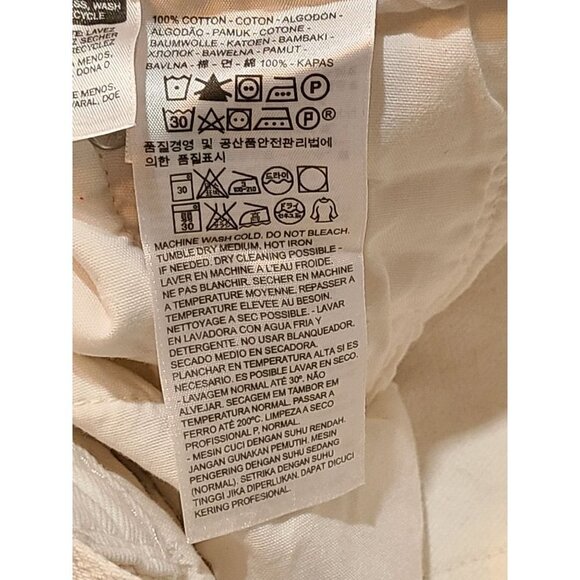 Levis 501 Jeans Women's Size 32 Denim White Straight Leg Distressed Button Fly - Picture 11 of 12